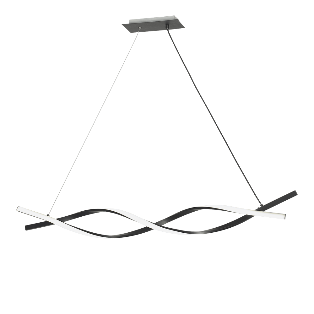 COLGANTE LED NEGRO 120CM 3000K 42W
